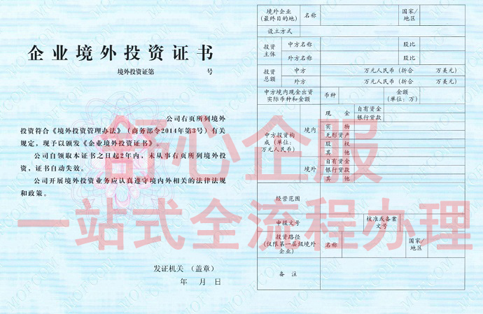境外投資ODI備案